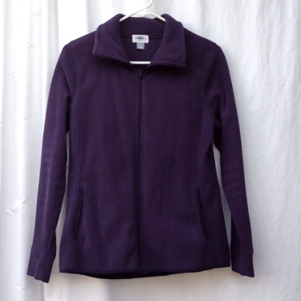 Old Navy Purple Fleece Funnel Neck Jacket Women's Small